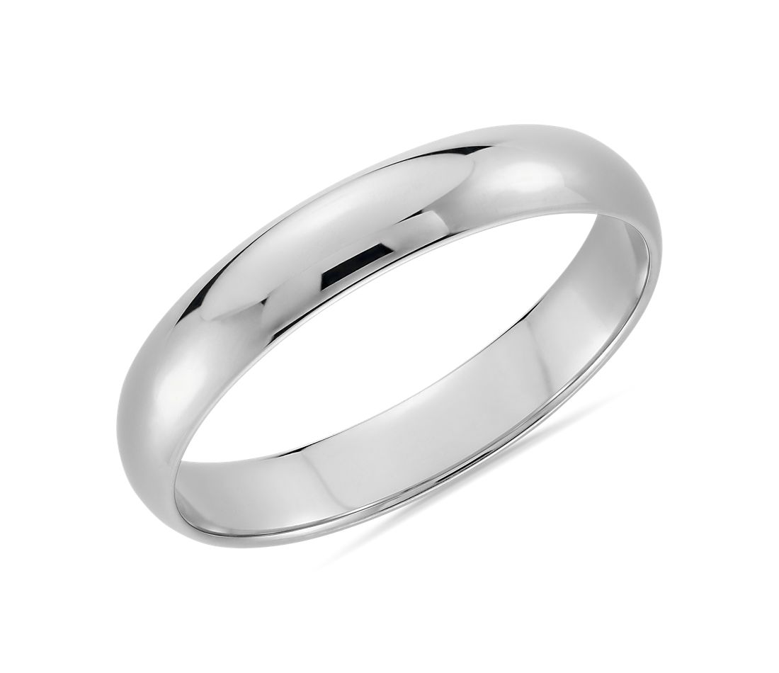 Classic Wedding Band in Platinum (4mm)