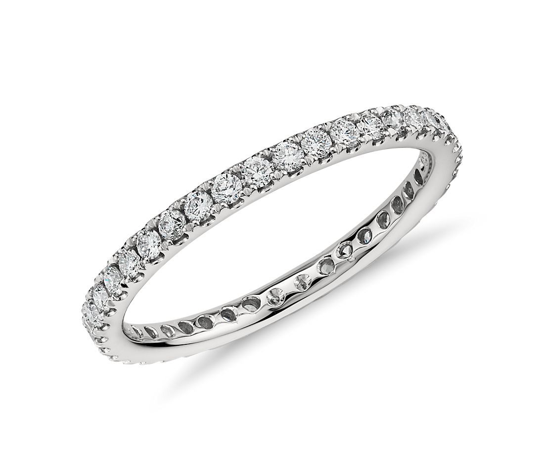 Riviera Pavé Diamond Eternity Ring in Platinum (1/2 ct. tw.)