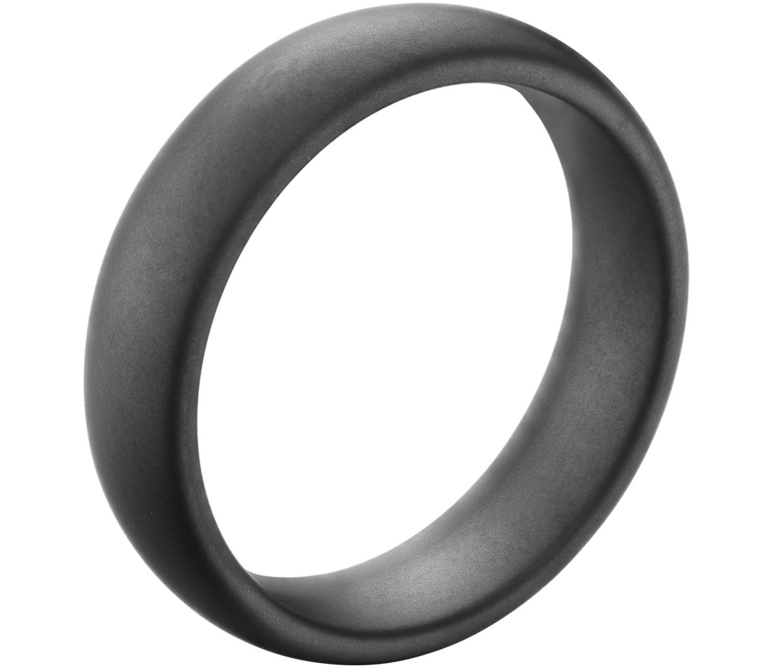 Comfort Fit Gray Wedding Band in Tungsten (6mm)