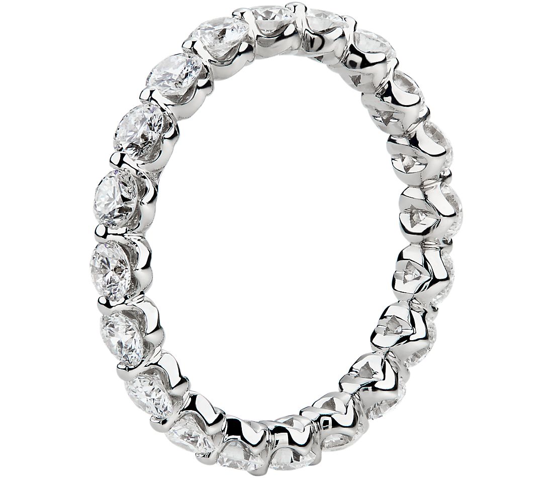 Floating Diamond Eternity Band in 14k White Gold (1 1/2 ct. tw.)