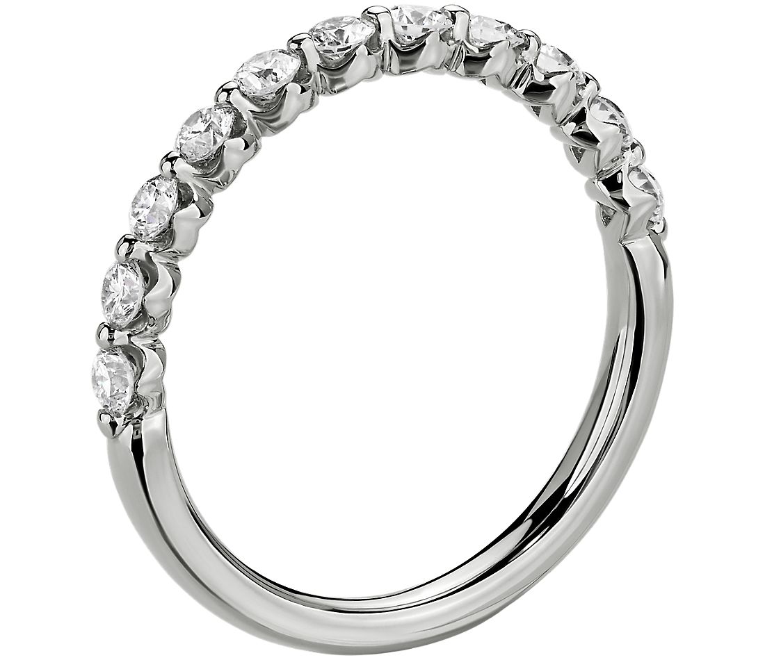 Floating Diamond Wedding Ring in Platinum (1/2 ct. tw.)