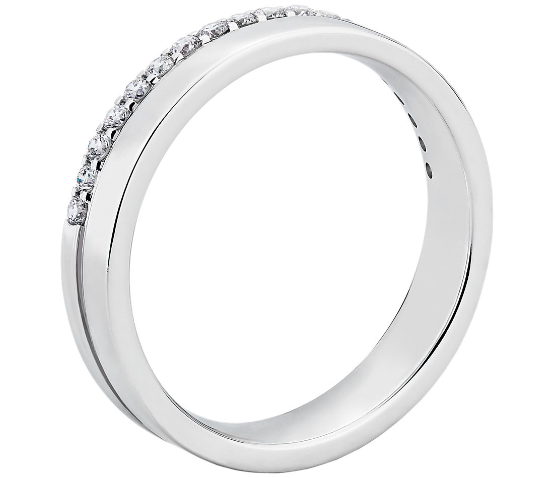 ZAC Zac Posen Diamond Edge Band in 14k White Gold (1/5 ct. tw.)
