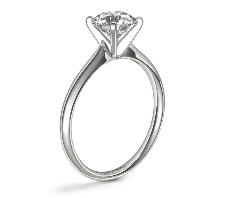Petite Solitaire Engagement Ring - Image 3