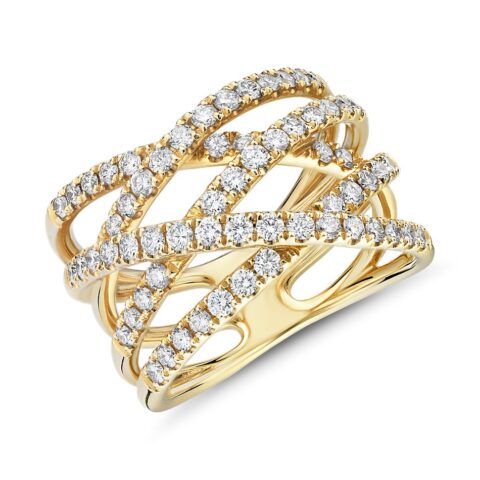 Diamond Wrap Fashion Ring in 14k Yellow Gold (1 ct. tw.)