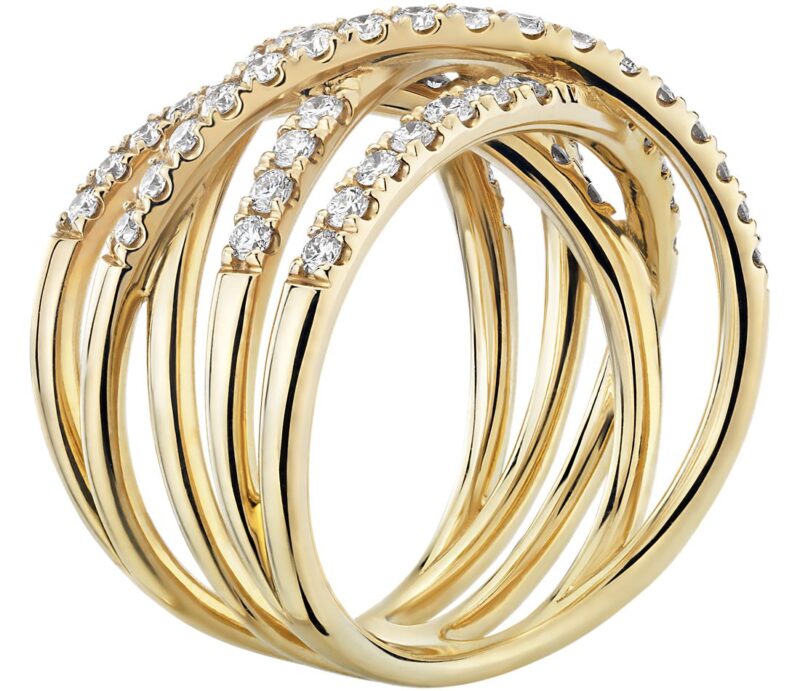 Diamond Wrap Fashion Ring in 14k Yellow Gold (1 ct. tw.) - Image 2