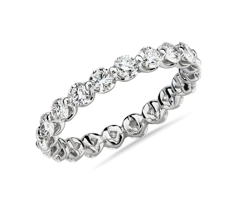 Floating Diamond Eternity Band in 14k White Gold (1 1/2 ct. tw.) - Image 2