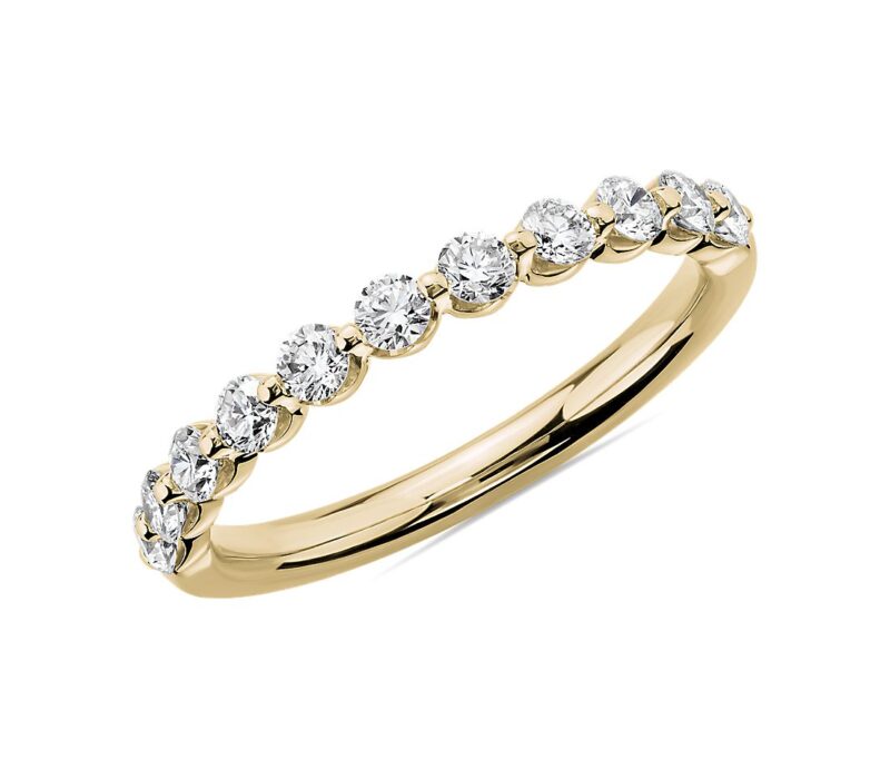 Floating Diamond Wedding Ring in Platinum (1/2 ct. tw.) - Image 4