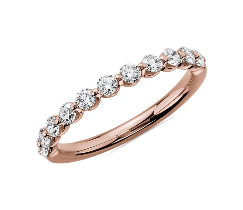Floating Diamond Wedding Ring in Platinum (1/2 ct. tw.) - Image 2