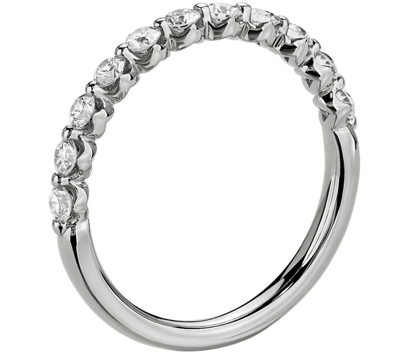 Floating Diamond Wedding Ring in Platinum (1/2 ct. tw.)
