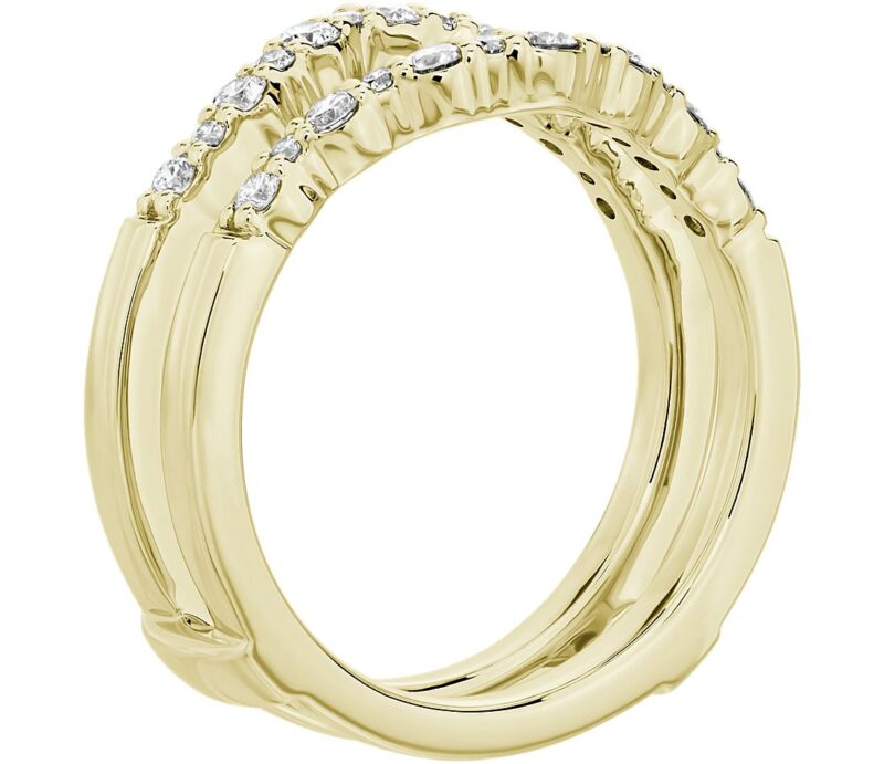 Crescendo Curved Diamond Guard in 14k Yellow Gold (3/8 ct. tw.) - Image 2