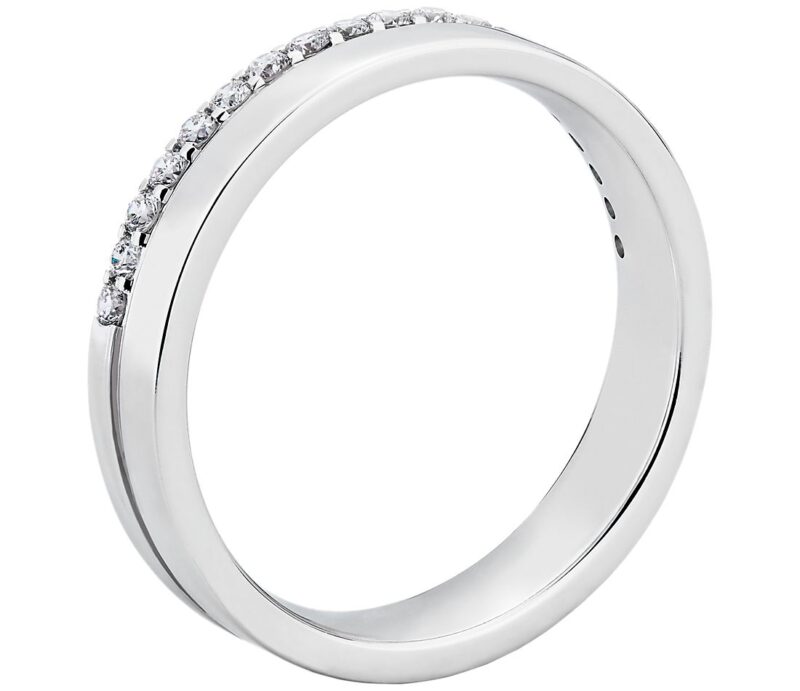 ZAC Zac Posen Diamond Edge Band in 14k White Gold (1/5 ct. tw.)