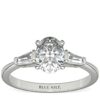 Tapered Baguette Diamond Engagement Ring in Platinum