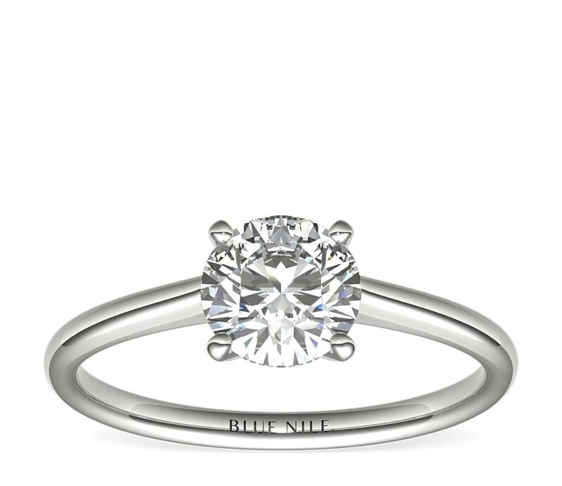 Petite Solitaire Engagement Ring