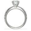 French Pavé Diamond Engagement Ring in Platinum (1 ct. tw.)