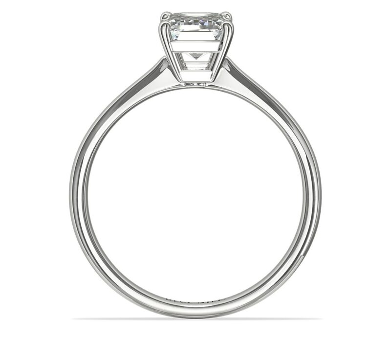 Petite Solitaire Engagement Ring in Platinum - Image 2